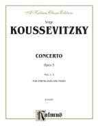 Concerto, Op. 3 (String Bass) 