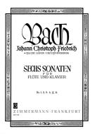 Six Sonatas BR B19/ Wf VIII:3/5 
