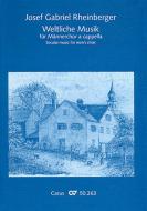 Weltliche Musik für Männerchor a cappella 