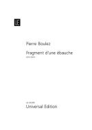 Fragment d'une ébauche 