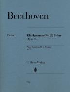 Piano Sonata no. 22 in F major op. 54 
