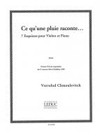 Ce Qu'une Pluie Raconte ... 