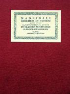 Il ottavo libro de Madrigali parte 2 8/2 