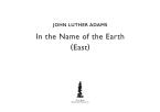 In The Name Of The Earth East 