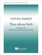 Thou whose birth 