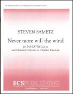 Never more will the wind 