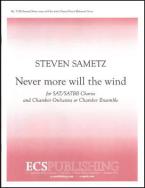 Never more will the wind 