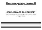 Orgelkoraler Til Kirkearet 