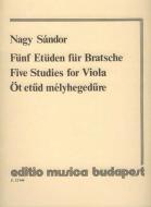 Fünf Etüden für Bratsche 