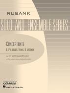 Concertante E Flat Alto Saxophone Solos with Piano 