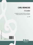 12 folk songs for two voices and piano op.189 