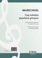 Cinq mélodies grecques per voce e pianoforte 