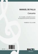 Concerto for harpsichord (or piano) and five instruments (full score) 