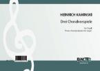 Three choral preludes for organ 