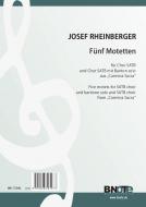 Five SATB motets from 'Carmina Sacra' 