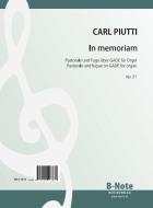 In Memoriam - Pastorale and fugue on GADE for organ op.21 