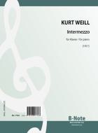 Intermezzo for piano (1917) 