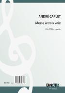 Messe à trois voix for choir SSA or TTB a capella 