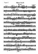 Missa Nr. 3 in d minor for choir and orchestra (orchestral parts) 