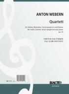Quartet for violin, clarinet, tenor saxophone and piano op.22 
