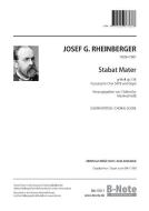 Stabat Mater in g minor for choir and organ op.138 (choral score) 
