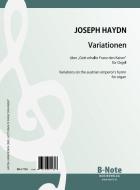 Variations on the austrian emperor's hymn (german national anthem) (Arr. organ) 