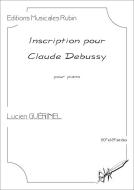 Inscription pour Claude Debussy 