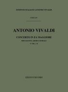Concerto F Major Bassoon Strings Continuo RV488 Score Fviii#19 T240 