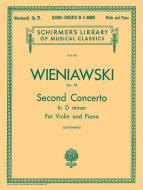 Second Concerto D Minor Op. 22 Violin Piano 