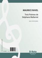 Trois Poèmes de Stéphane Mallarmé per voce e pianoforte 