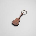 Schlüsselanhänger Gitarre Walnuss 