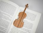 Lesezeichen Violine Walnuss 