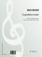 12 sacred songs for voice and piano (organ) op.137 
