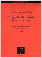 Concerto all'unisono op. 2 n. 6 in re maggiore 