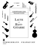 Fingering Table for Guitar (Bass), Lute 