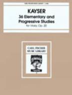36 Elementary and Progressive Studies op. 20 