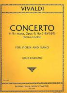 Violin Concert B flat major op. 9/7 RV359 