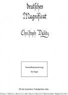 Organ accompaniment for the "German Magnificat" 