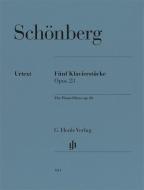 5 pezzi per pianoforte op. 23 
