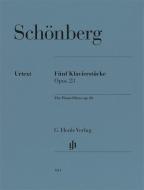 5 pezzi per pianoforte op. 23 