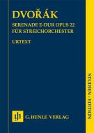 Serenata in mi maggiore op. 22 - Partitura di studio 