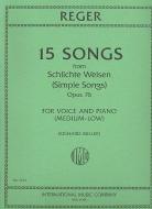 15 Songs from 'Schlichte Weisen' Op. 76 