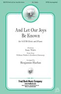 And Let Our Joys Be Known Standard