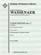 VI Concerti Armonici: Concertino No. 2 in G, IUW 3 (Concerto Armonico in G; spuriously attributed to Pergolesi) 