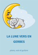La lune vers en gerbes 