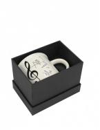 Tazza ''All I need is music'' bianca 350 ML 