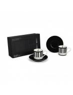Tazza da espresso con piattino: tastiera - 2 set (0,11L) 
