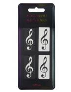 Segnalibro magnetico g-clef bianco e nero 