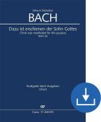 A questo scopo il Figlio di Dio è apparso BWV 40 Download