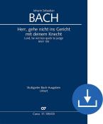 Signore, non entrare in giudizio con il tuo servo BWV 105 Download
